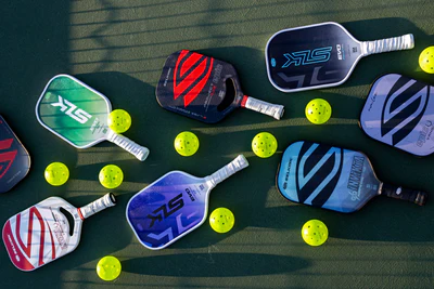 Pickleball rackets and balls branded by Selkirk, a affiliate of the Slidell Pickleball Association
